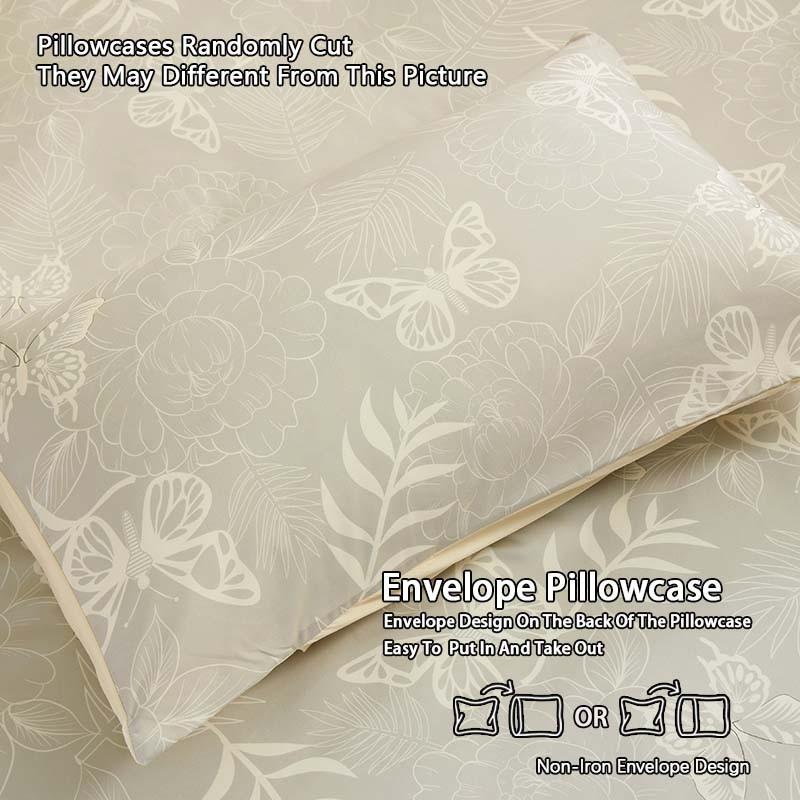 3-piece fashion fresh butterfly bedding set, soft, comfortable and breathable.Suitable for bedrooms, guest rooms, schools and dormitories.Includes 1 duvet cover and 2 pillowcases (without filling).