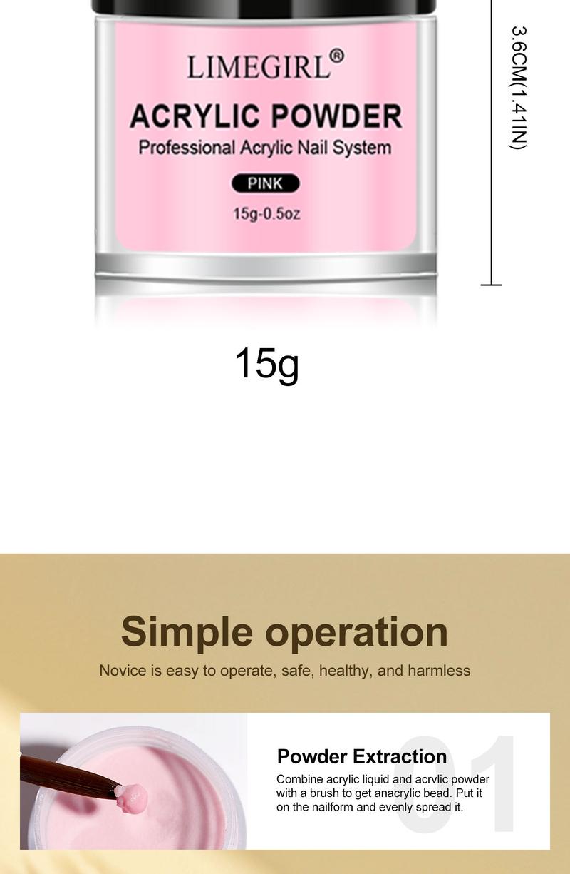 Cutics Acrylic Nail Kit for Beginners Professional Set with Nude Powder Gel Polish Glitter Decorations Gift for Women Manicure Tools & Essentials