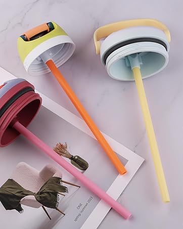 Replacement Straw Compatible with Stanley Quencher 40 oz,30 oz Tumbler, 12 inch Extra Long Reusable Straws Plastic For 40 Oz Cup,Clear-6 Pack