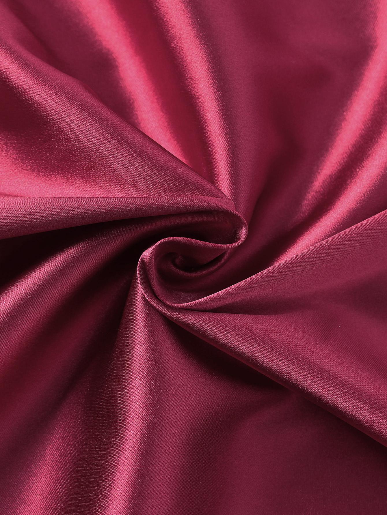 Parthea Backless Floral Embroidery Appliques Satin Ruched  Cami Long Dress,Women Formal & Evening Cocktail Dress