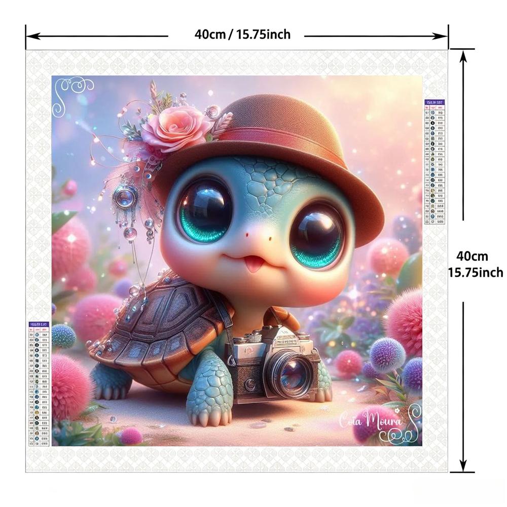 A set of 2D flat frameless handmade DIY diamond painting kit - dreamy starry sky rainbow bear theme with colorful diamonds and heart patterns, ideal for home wall decor and craft enthusiasts to create and enjoy.