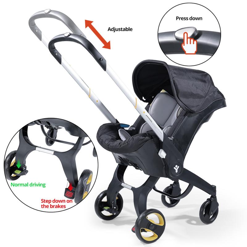 Cochildor All In One Convertible Baby Stroller Without LatchBase -Toddler Stroller With Reversible Stroller Seat ;compact stroller carrinho de bebe affordable strollercompact stroller