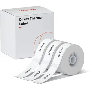 Label Maker Tape  3Rolls White Replacement forHome Office Labeling