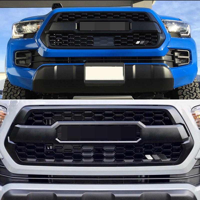 1 Set Tri-color 3 Front Grille Badge Emblem Decor For Toyota Tacoma TRD Pro 4Runner Tundra FJ RAV4 etc