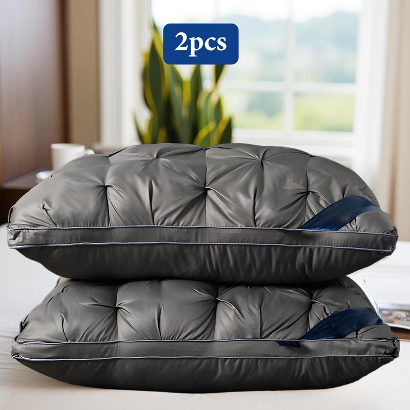 Raybee Pillows Queen Size Set of 2 - Luxury Hotel Quality Pillows for Sleeping, Bedding for Back, Stomach or Side Sleepers, Machine Washable, Comfortable for Quality Sleep - White 【Black Friday】