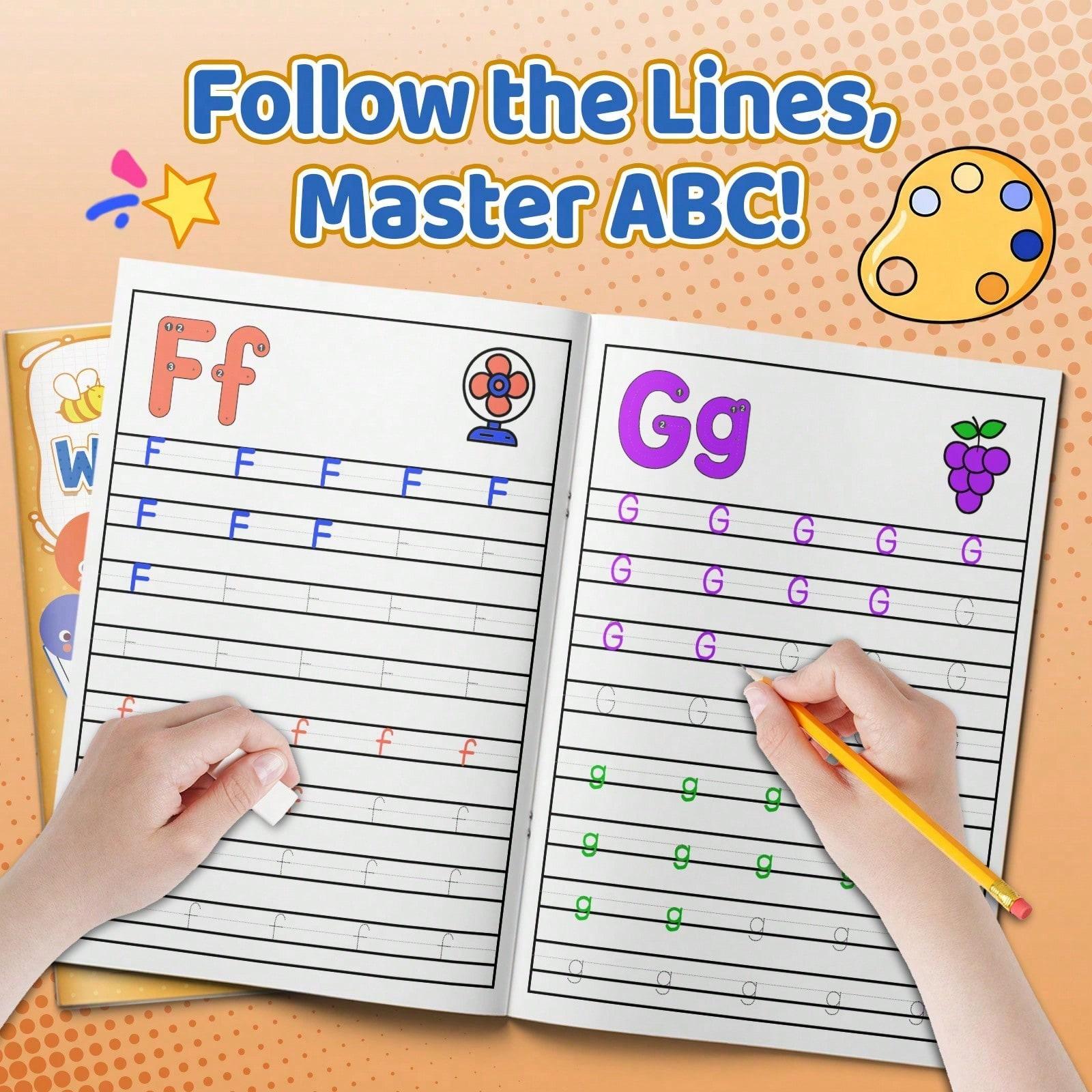 Upper and lower case letter workbook - with stroke guidance for writing ...