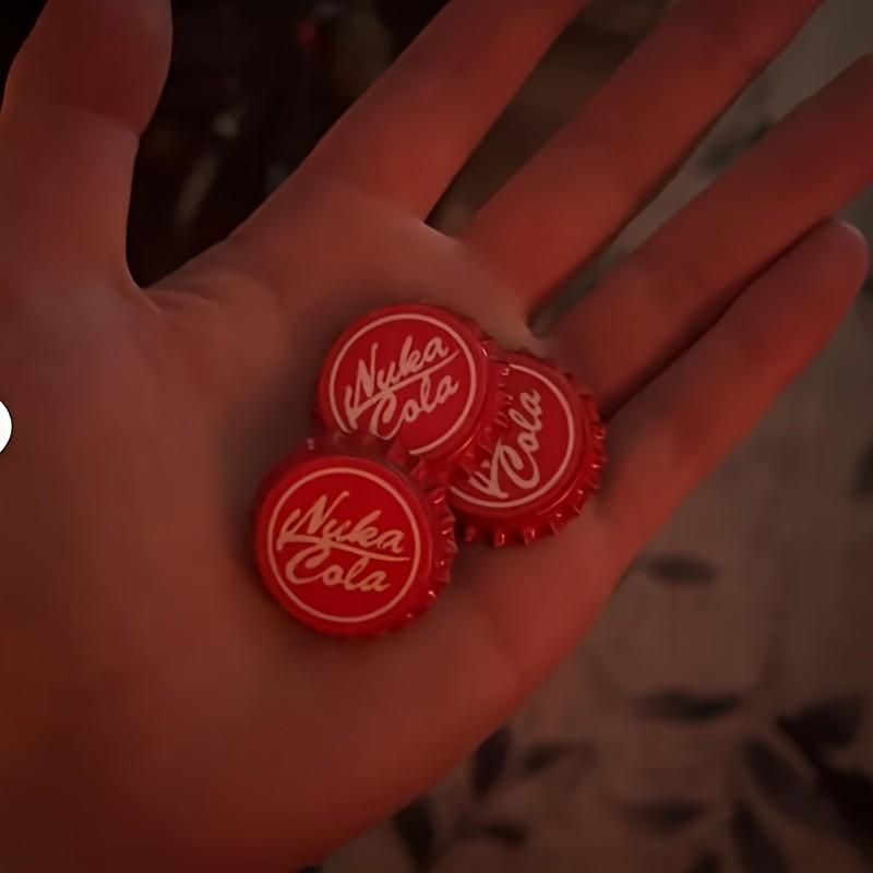 Radiation Nuka-Cola Bottle Cap Replica, Fallout 4 & 76 Role-Playing Props, Handmade Collectible, Unique Bar Decor, Party Gift