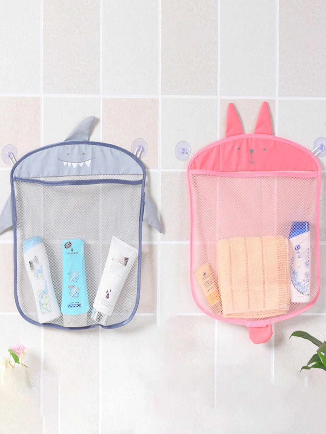 Waterproof Bathroom Toy Net Bag, Cute Duck Suction Cup Hanging Storage Bag, Multi-Use Organizer for Kitchen, Bath, Living Room, Gifts