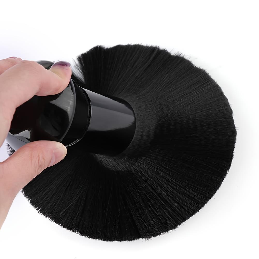 Professional Barber Neck Duster Brush, Hair Cutting Sweep Brush, Salon Styling Hairbrush Tools, 1pc Black Hair Cleaning Brush for Hairdressers, Antistatic Barber Shop Neck Dusting Brush