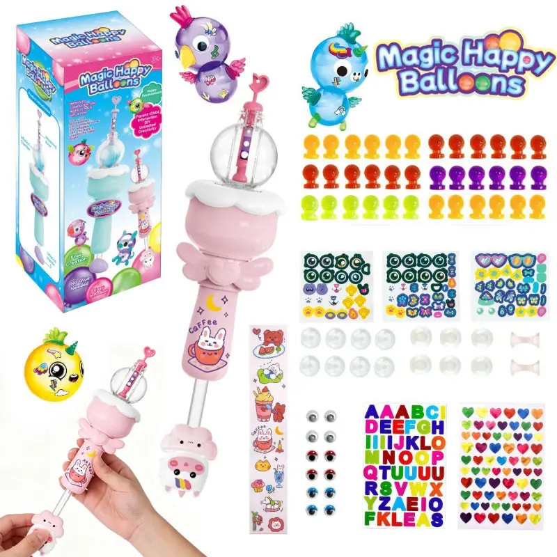 DIY Balloon Animal Kit, Includes Air Pump, Kids' Craft Kit, Magic Balloon Making Kit, Birthday Toy Gift for Boys and Girls Ages 3+, Creative STEM Activity for Children Ages 3-12.