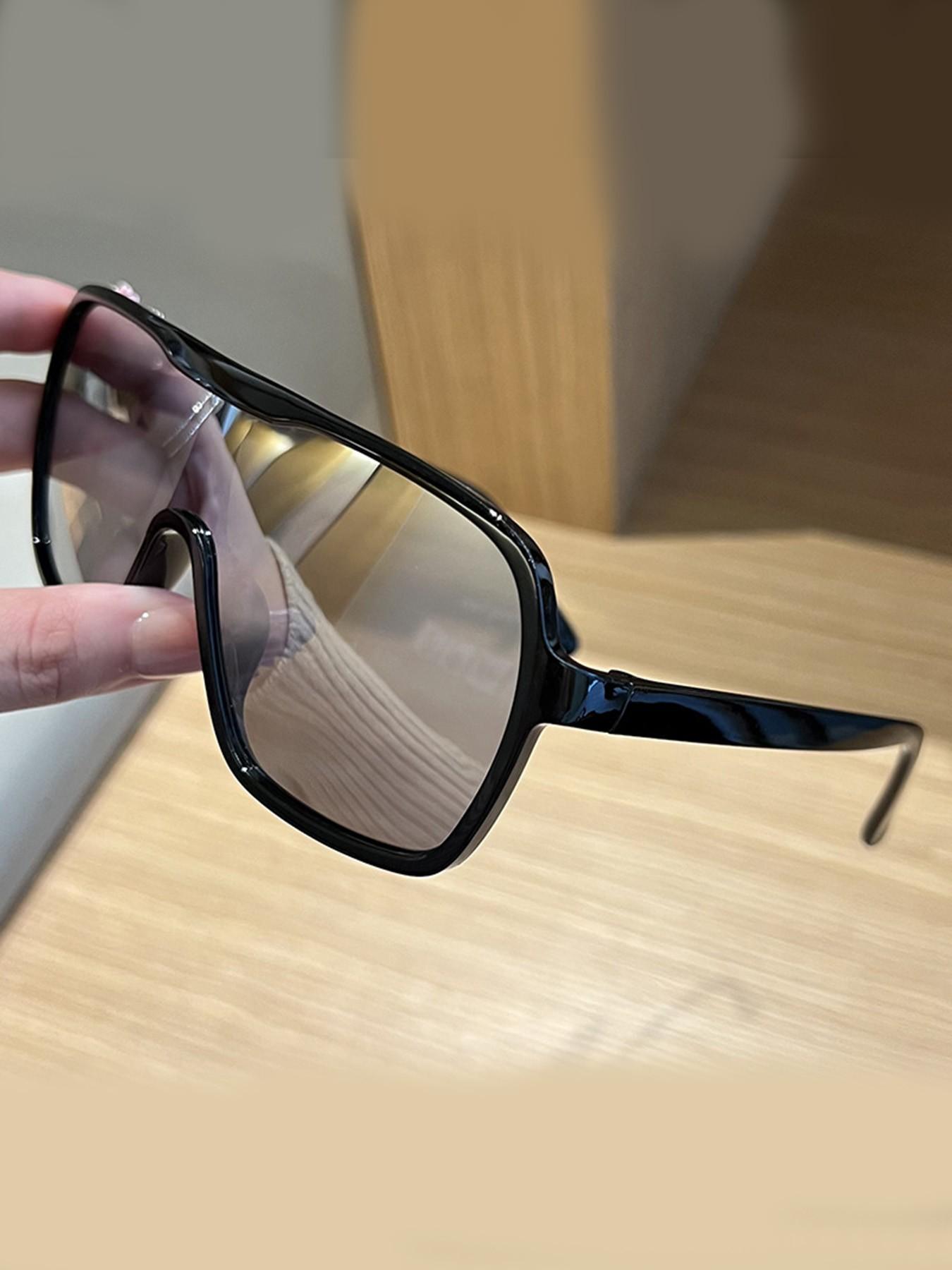 Square Frame Men's Sunglasses, Outdoor Sports Protective Glasses, Women's Cycling Sunglasses, All Seasons Casual Style