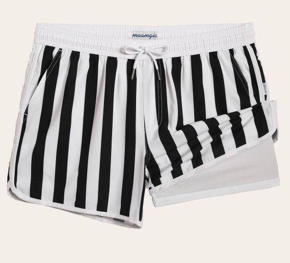 Vintage Dragon Orange 4.5" Swim Trunks - Comfortable Fit, Authentic Design with Classic Dragon Pattern, Elastic Waistband with Drawcord, Pockets Swimming Shorts Men Beach