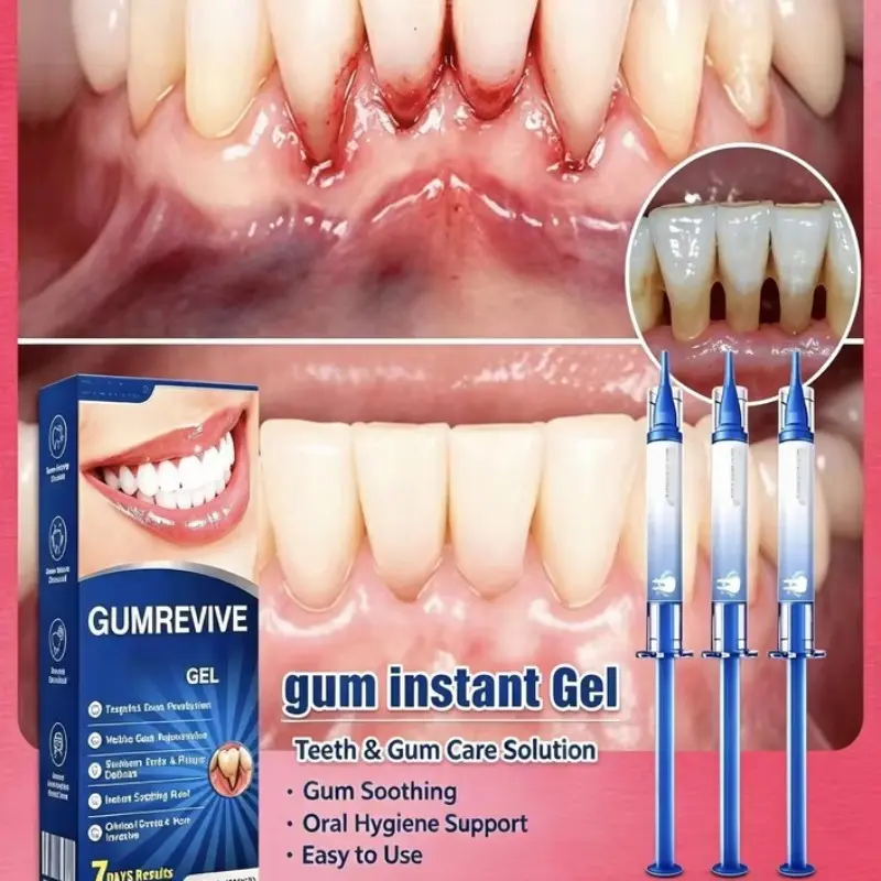 Gumrevive Advanced Dental Gums Care Gel, Deep Cleaning Formula, Brighter Smile, Teeth Brightener, Fresh Oral Care, Teeth and Gums Health Maintenance