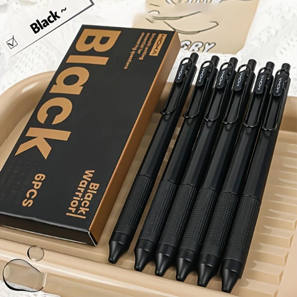 Warrior Pen Set of 6, Smooth Writing, Durable Plastic 0.5mm Tip, Ideal for School & Office Use, Perfect Daily Task Tool
