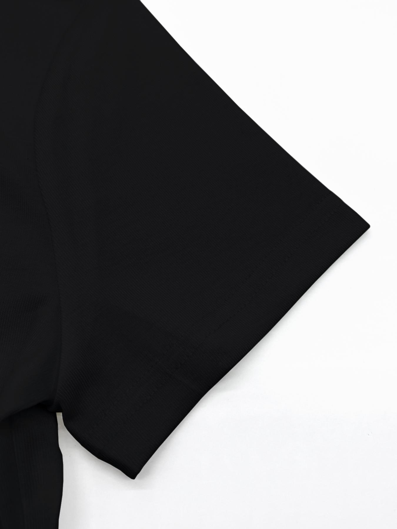 Women's Solid Color Button V-Neck Tee, Casual Short-Sleeve T-Shirt Top for Summer Daily Wear, Ladies Clothes