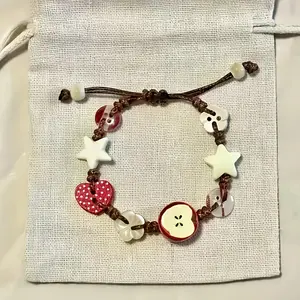 Ceramic Heart Apple Bracelet, for Teenager