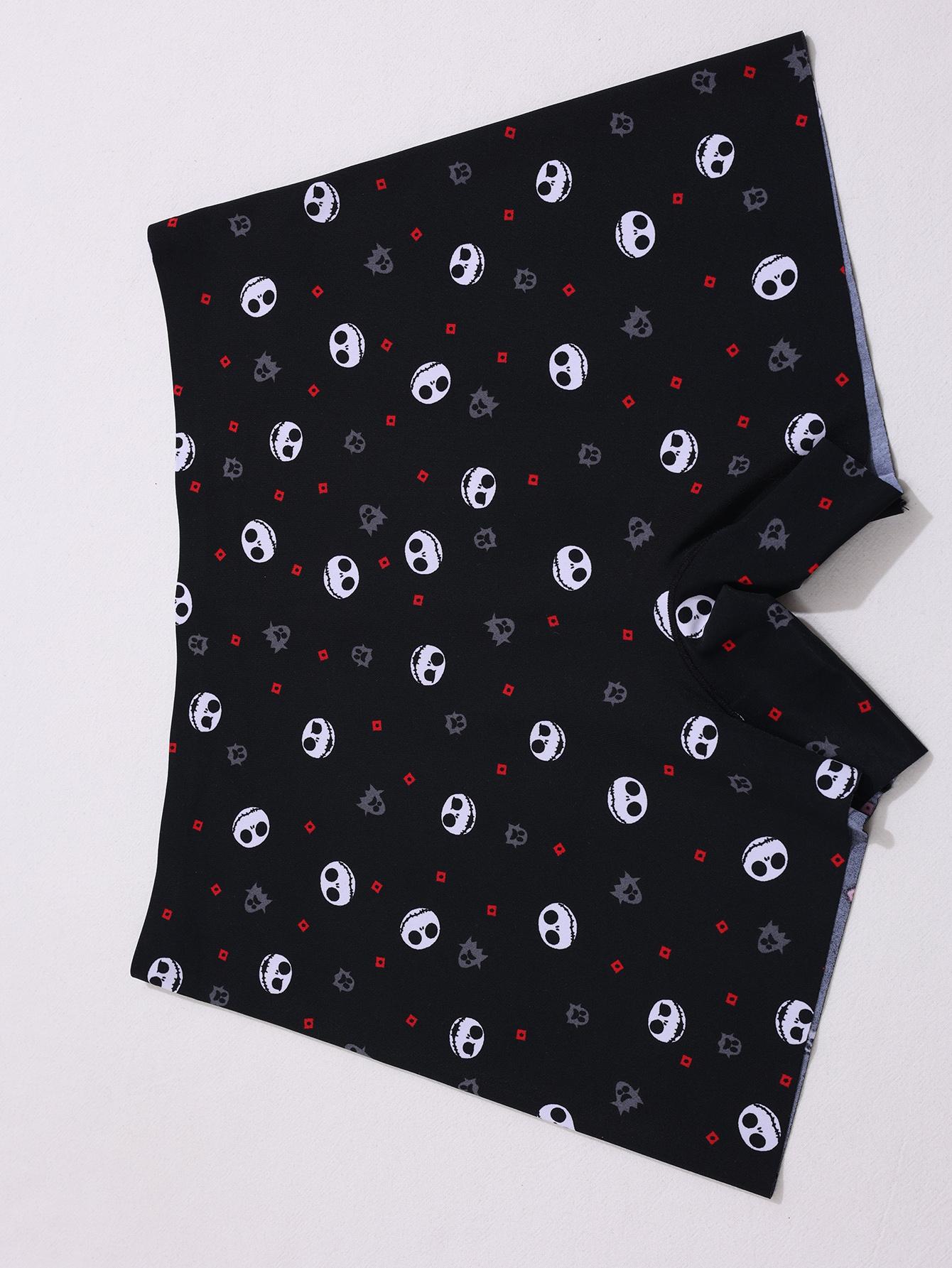 Women's Leopard Print Halloween Seamless Underwear Set, Fitted Mid-Waist Ice Silk Panties, Casual All-Season Comfortable Fit, Soft Breathable Knicker, Fashion Comfy Underwear