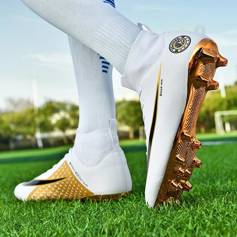 2024 Hot-Selling men's football shoes AG long spikes football shoes boys and girls student Wear-Resistant Training Shoes ，Outdoor Non-Slip outdoor football grass training shoes,shoes Size35-45 charlie jones  cleats