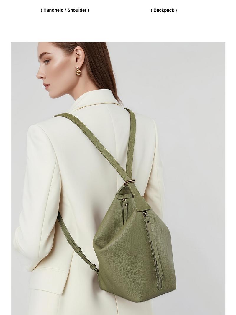 Genuine Leather Crossbody Bag for Women, Large Capacity Purse with Wide Adjustable Strap, Multi-Way Fashion Shoulder Bag Genuine Leather Crossbody Bag for Women, Large Capacity Purse with Wide Adjustable Strap, Multi-Way Fashion Shoulder Bag