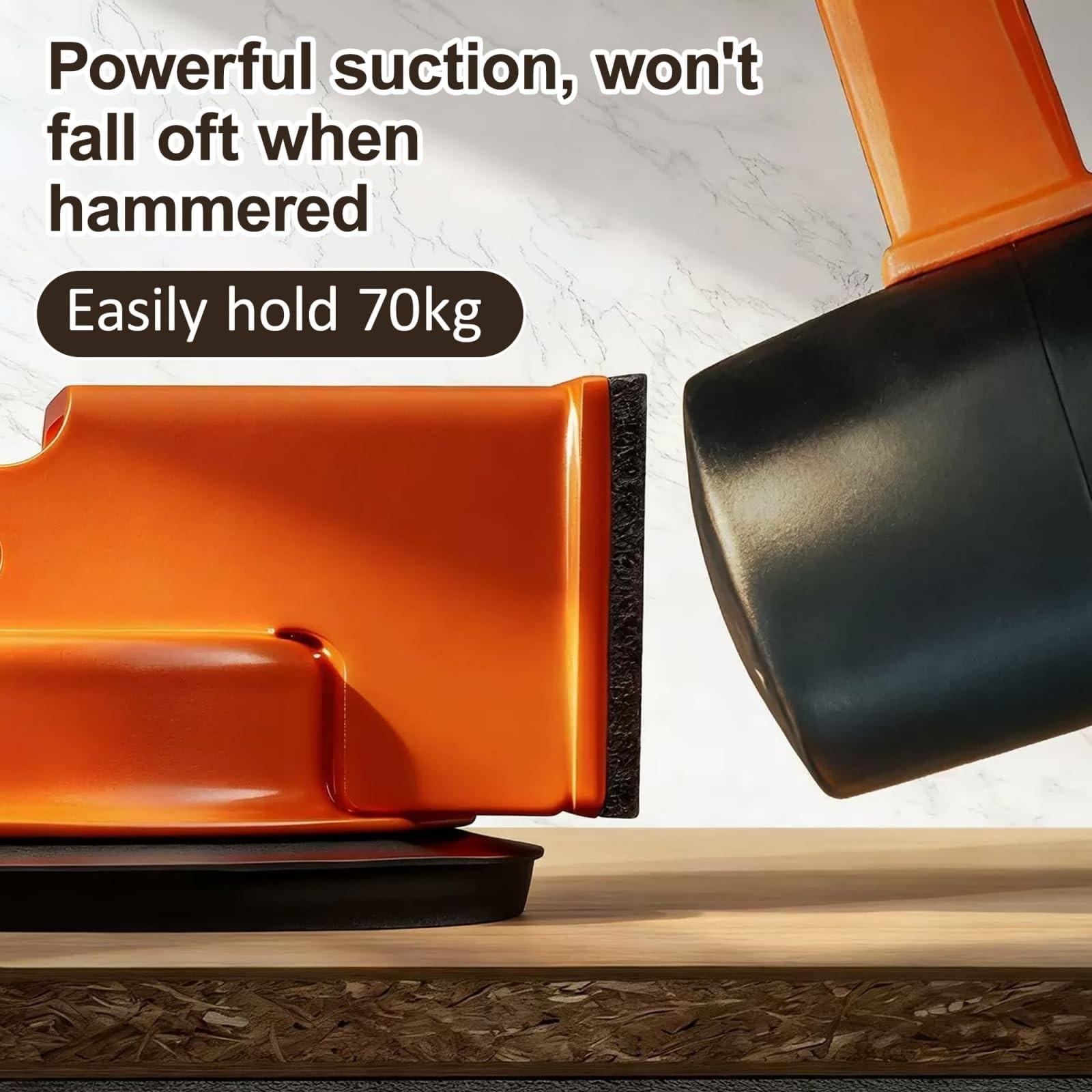 Floor Gap Repair Tool, Enhanced Vacuum Suction, Adjustable Height, Carbon Steel & Rubber Pad, for Laminate Vinyl Flooring