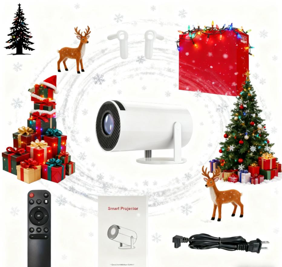 A TV game console with projection function supports multiple simulators, dual controller configuration, Hall joystick+mechanical buttons, Halloween party gift, your Christmas gift - give two controllers - Christmas gift