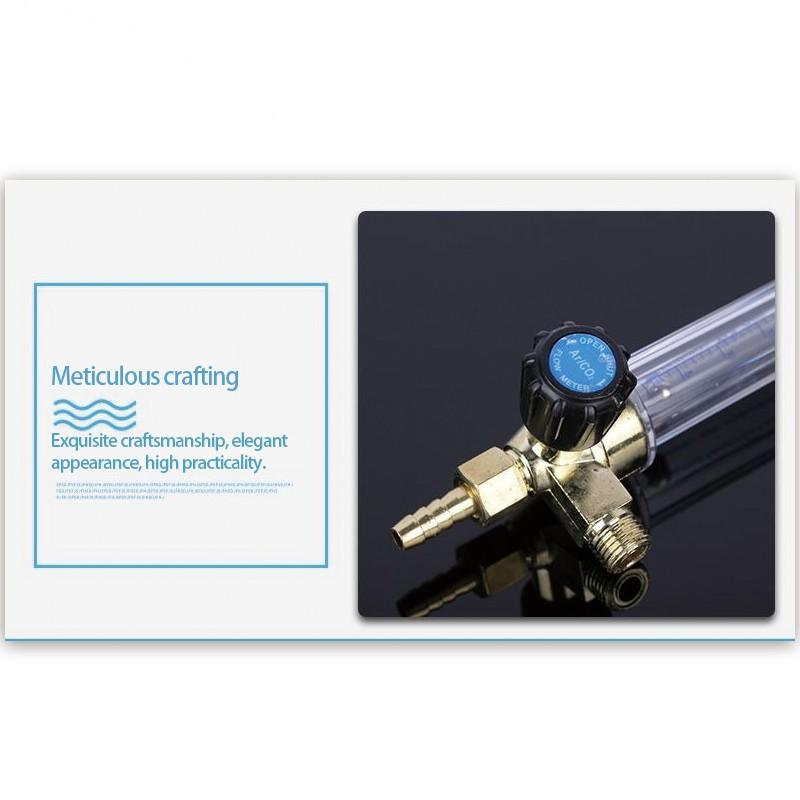 Full Copper Argon Flow Meter, Arc Welder Gas Flow Gauge, Co2 Float Flowmeter, Welding Pressure Reducer, Precision Measurement Tool