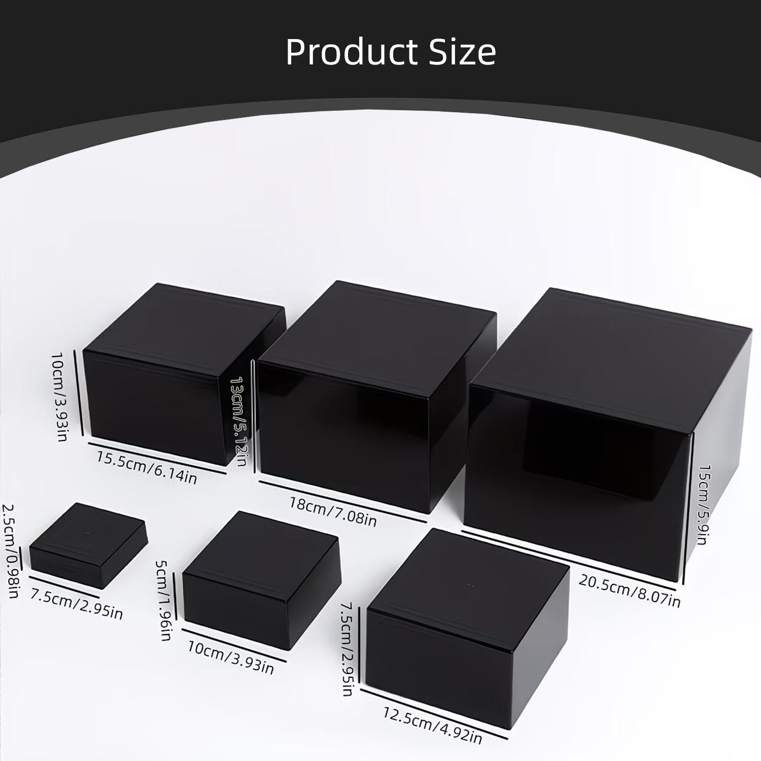 6-Piece Acrylic Cube Display Nesting Risers Set, Square Stackable Dual-Purpose Storage & Showcase Box with Hollow Bottoms, Multi-Functional Jewelry Dessert Display Stand, Acrylic Shelf 6-Piece Acrylic Cube Display Nesting Risers Set, Square Stackable Dual-Purpose Storage & Showcase Box with Hollow Bottoms, Multi-Functional Jewelry Dessert Display Stand, Acrylic Shelf