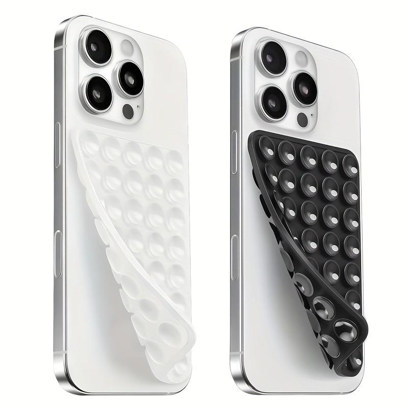 Dual-Sided Silicone Phone Stand, Adjustable Angle, Compact Design, Suitable for iPhone and Android, Ideal for Tiktok Videos and Selfies