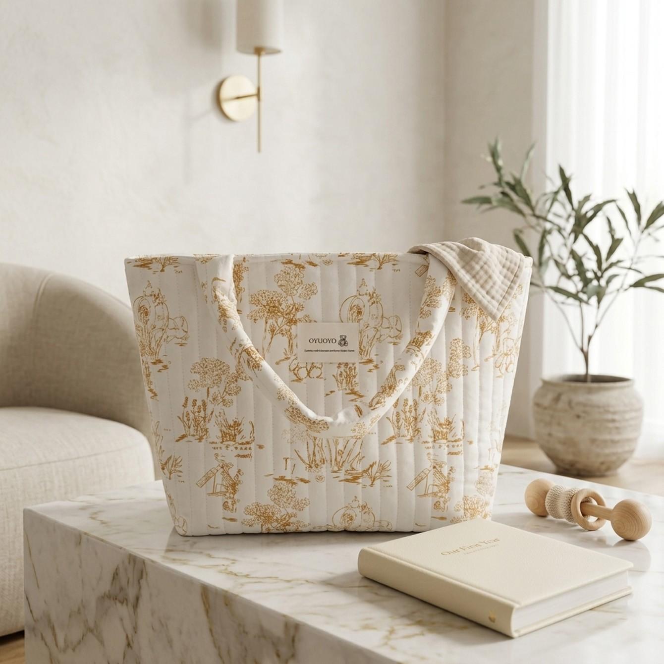 Women's Handbag with Makeup Bag, Baby Supplies Organizer, Large Work Tote, Laptop Bag, Lightweight Zippered Travel Tote, Ideal Gift for Teachers and Nurses