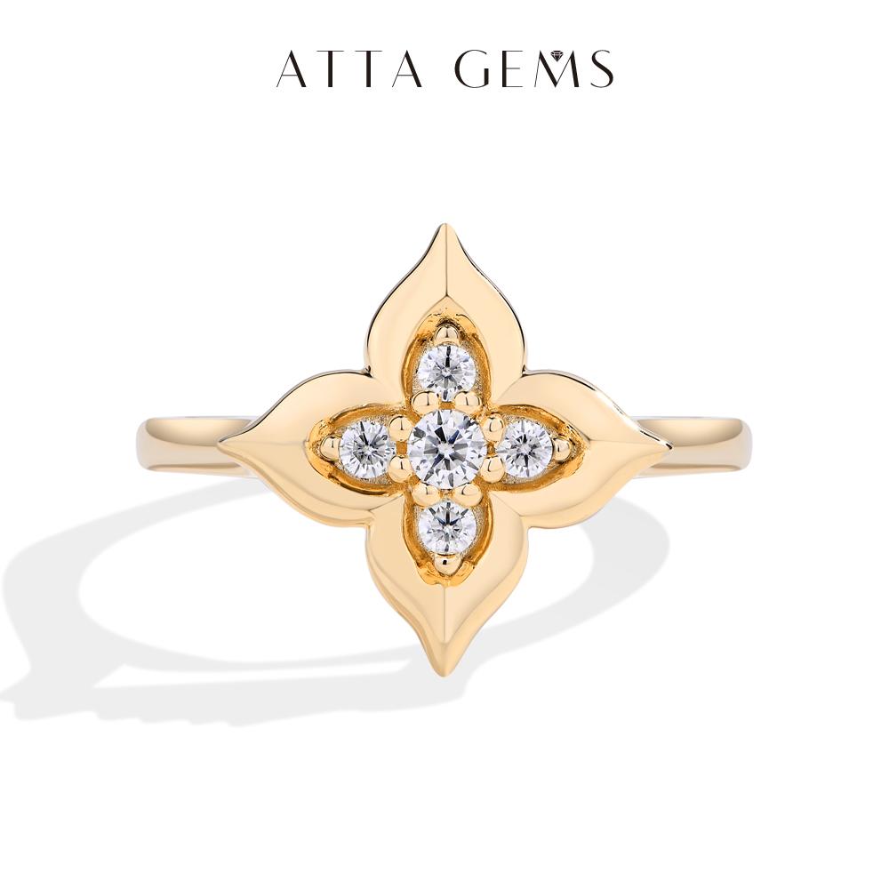 Luxury D VVS1 Color Synthetic Moissanite Ring for Women Engagement Wedding Party Fine Jewelry Sterling Silver Gift New Springtok Outdoorfun R263