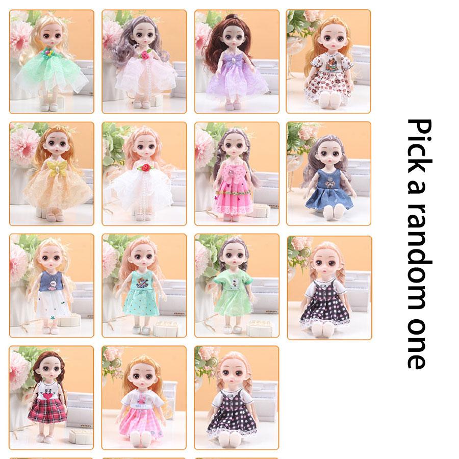 Barbie Doll 17cm Tall Multi-Jointed Interchangeable Parts Girl Figurine Princess Gift Box Kids Toy Tabletop Decoration