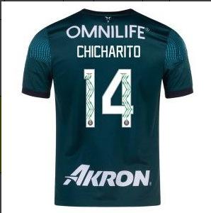 2024 Mexican League Men's Home and Away Soccer Jerseys, Short-Sleeve Breathable Training Kit, No. 14 CHICHARITO