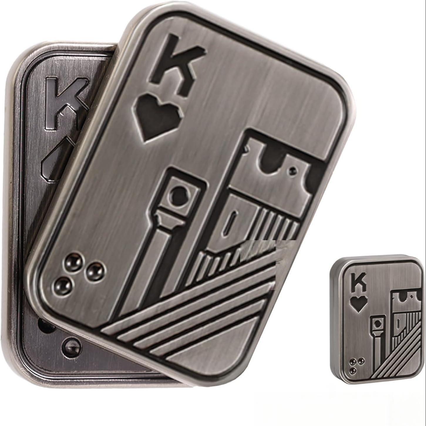 Magnetic Metal Fidget Toys for Adults & Teens, Stress Relief Fidgeting, Manual Rotation Stress Relief Toy, Office Decompression Tabletop Toy（Magnet style） #GLOBAL PICKS