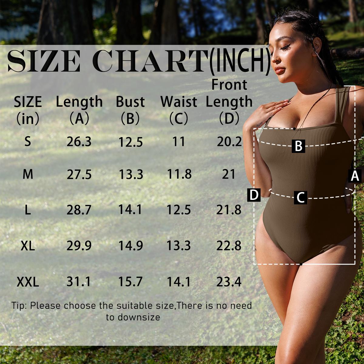 OYV Women's Ribbed Bodysuit-Sexy Square Neck Sleeveless Tank Top Design-Stretchy, Soft Womenswear Underwear Lady Comfort