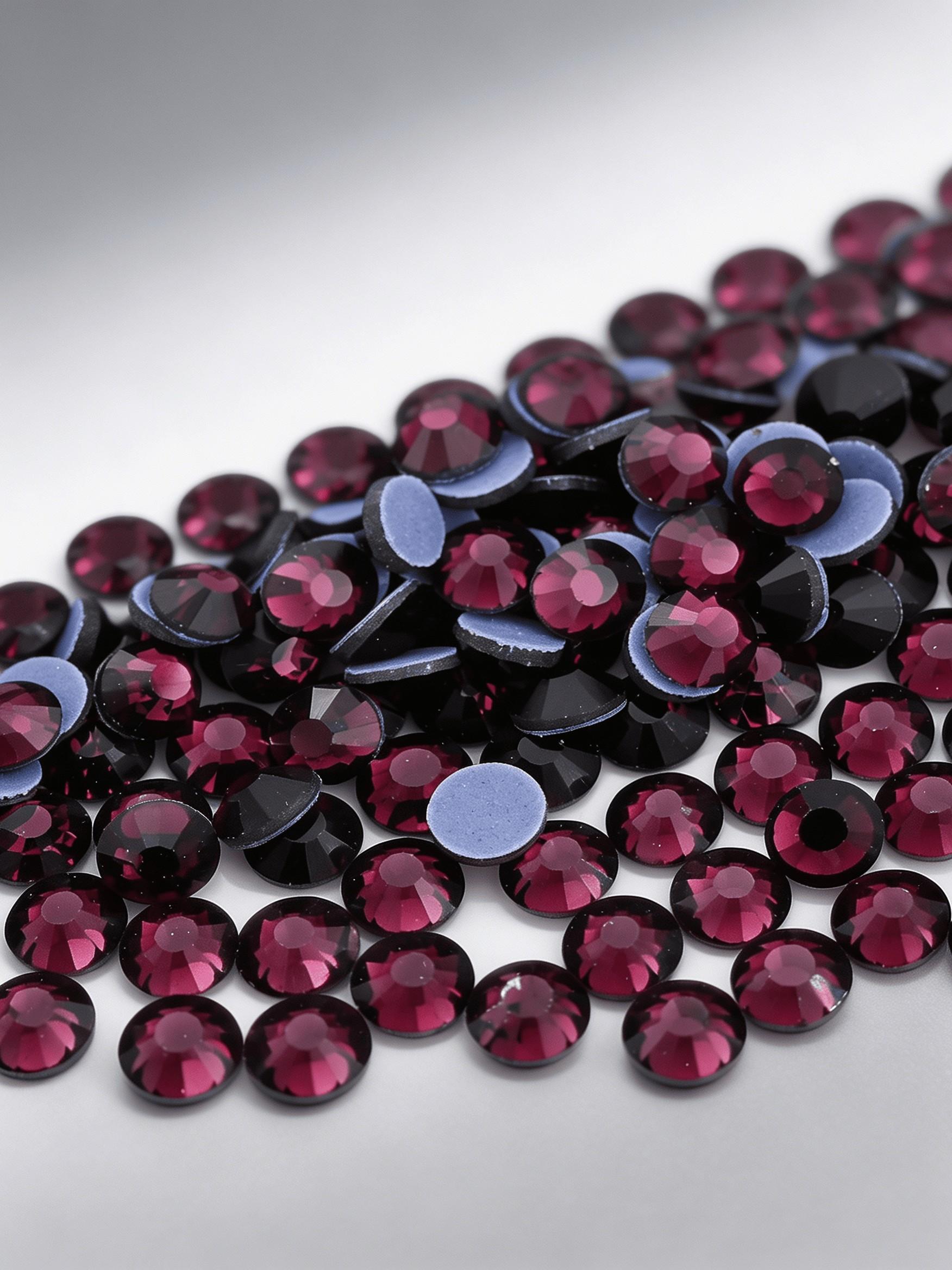 2880pcs Deep Hot Press Crystal Rhinestones, Wedding Dress Shoe Decoration, Suitable for High-End Customizers, Solid Pattern