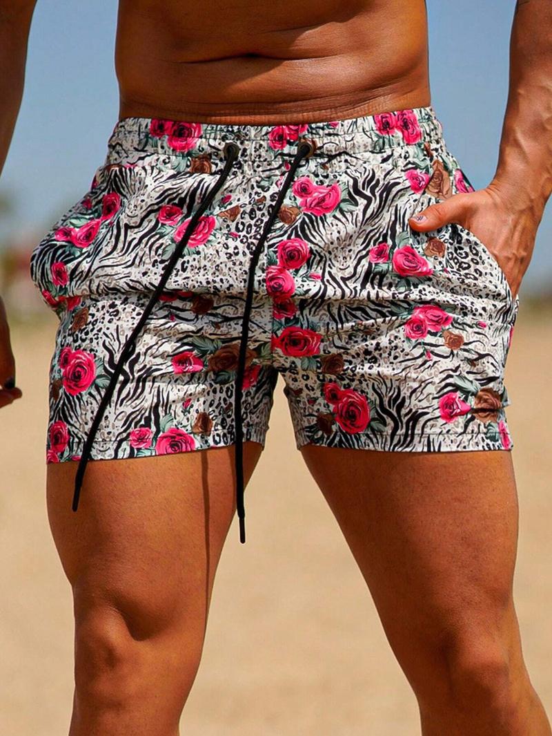 GINGTTO Men's Swim Trunks Quick Dry Summer Beach Shorts with Mesh Lining