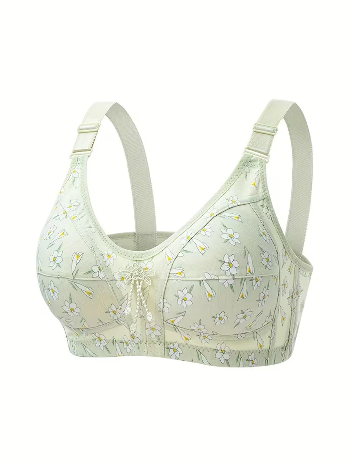 Ultimate Comfort Wireless Bra Set, Fashionable Print Design, Medium Support, Full Coverage, Casual Style, All Seasons, Everyday, Multiple Sizes Available, Underwear
