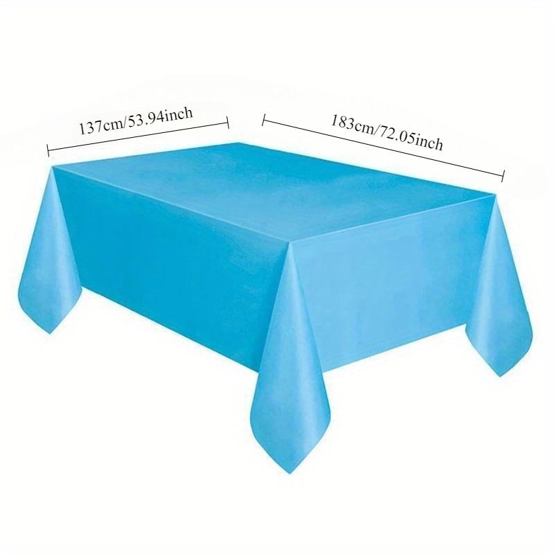 137x183cm Disposable Solid Color Tablecloth Birthday Party Wedding Christmas Table Cover Wipe Covers Rectangle Desk Cloth Decor Waterproof Table Cloth