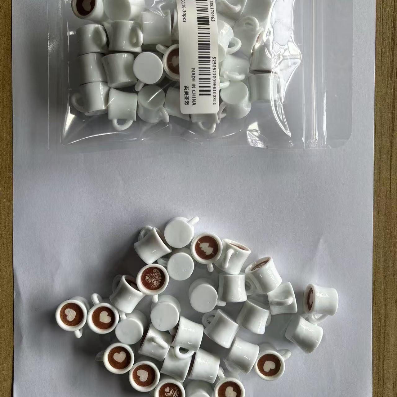 10/20/30 Pieces Latte Art Design Mini Coffee Cup Decorations, Ideal for ...