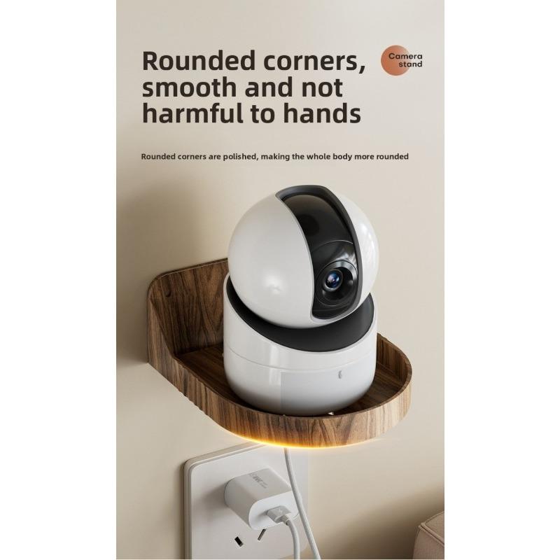 No-Drill Wall Mount Bracket for Security Cameras - Strong Load-Bearing Capacity, Easy Installation, Compatible with Ring, Arlo, Eufy, Google Nest, Wyze, Blink - Ideal for Indoor/Outdoor Use, Camera Mounting Bracket, Sleek Design, Durable Construction