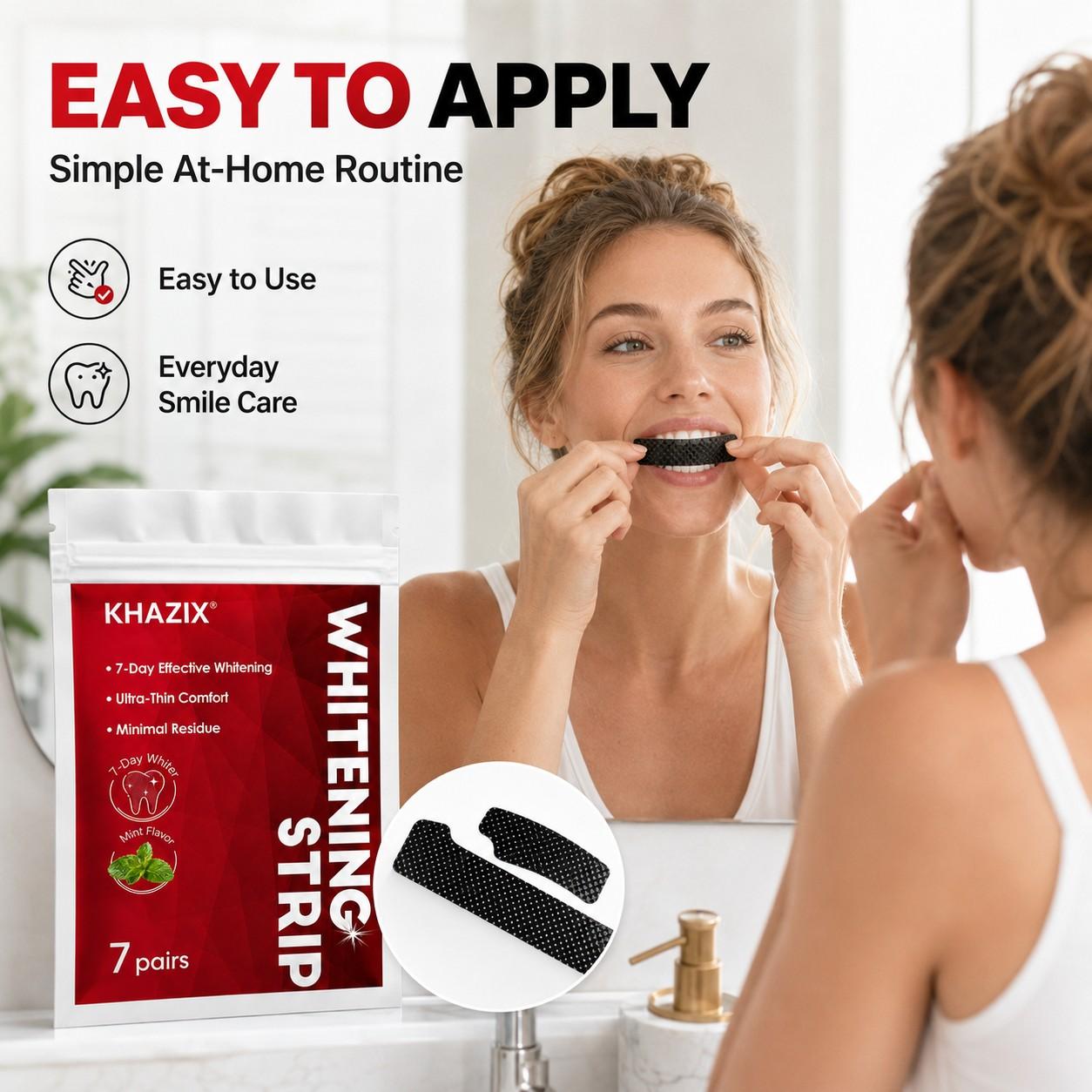 7 Pairs Dental Care Stickers, Gentle Comfort, Easy Home Use, Fresh Smile, Oral Beauty Maintenance, Daily Teeth Care, Oral Hygiene Essentials, Mouth Care