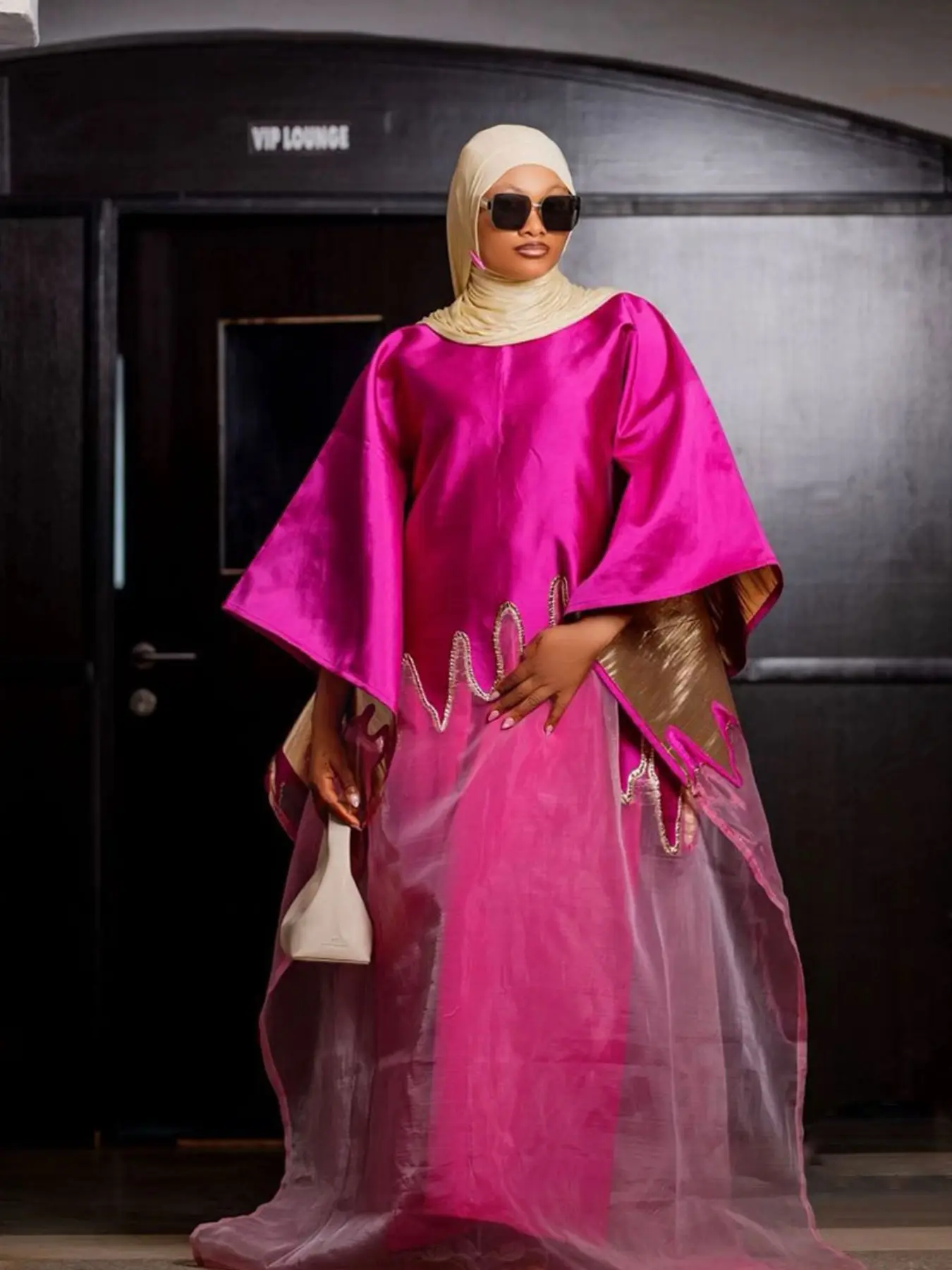 Rose Mesh 2-Piece Set, Nigerian Dashiki Boubou Dress with Lining, Plus Size African Luxury Wedding Party Gown, Embroidered Clothing