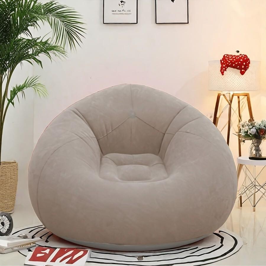 Large Inflatable Sofa Chair, PVC Material Bean Bag Couch, Living Room Furniture, Outdoor Camping Sofa, Comfortable Lazy Lounge Seat