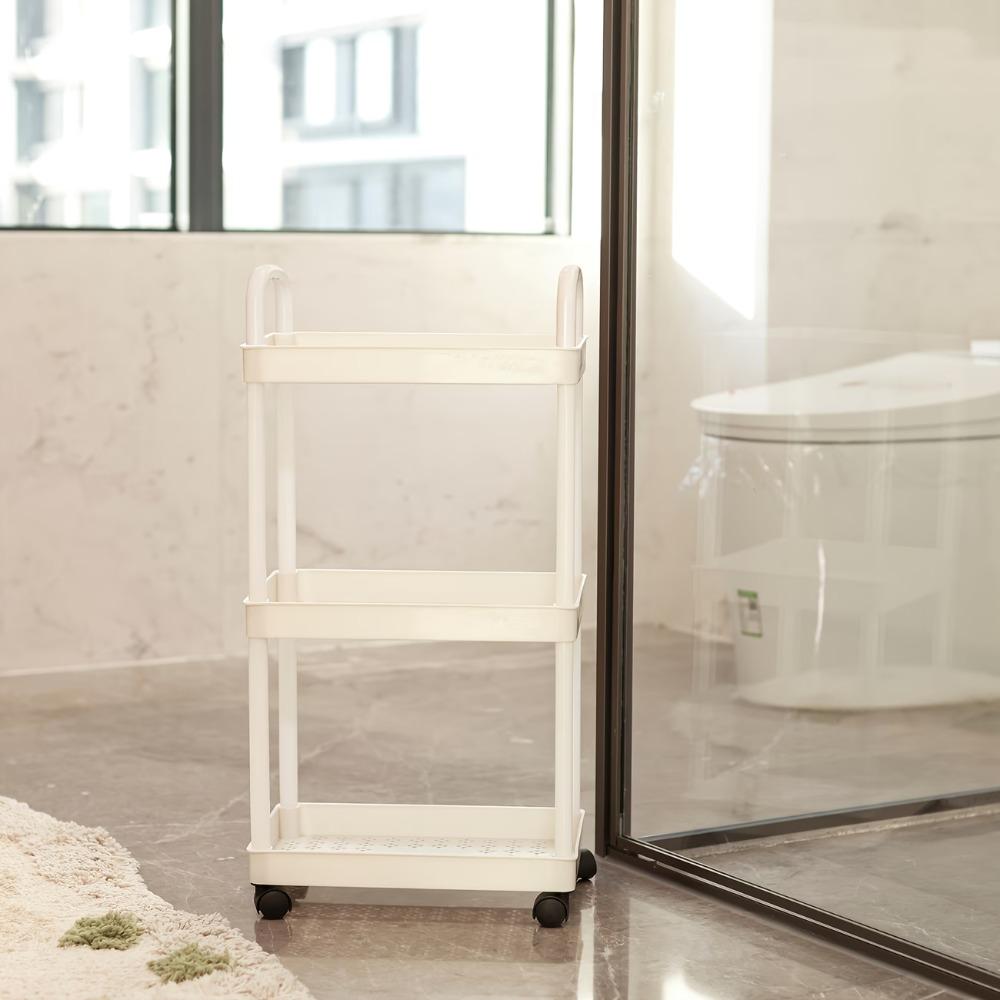 Storage rack - Easy-to-assemble storage rack for bathroom, kitchen, office and workshop, space-saving, multi-functional modern minimalist furniture