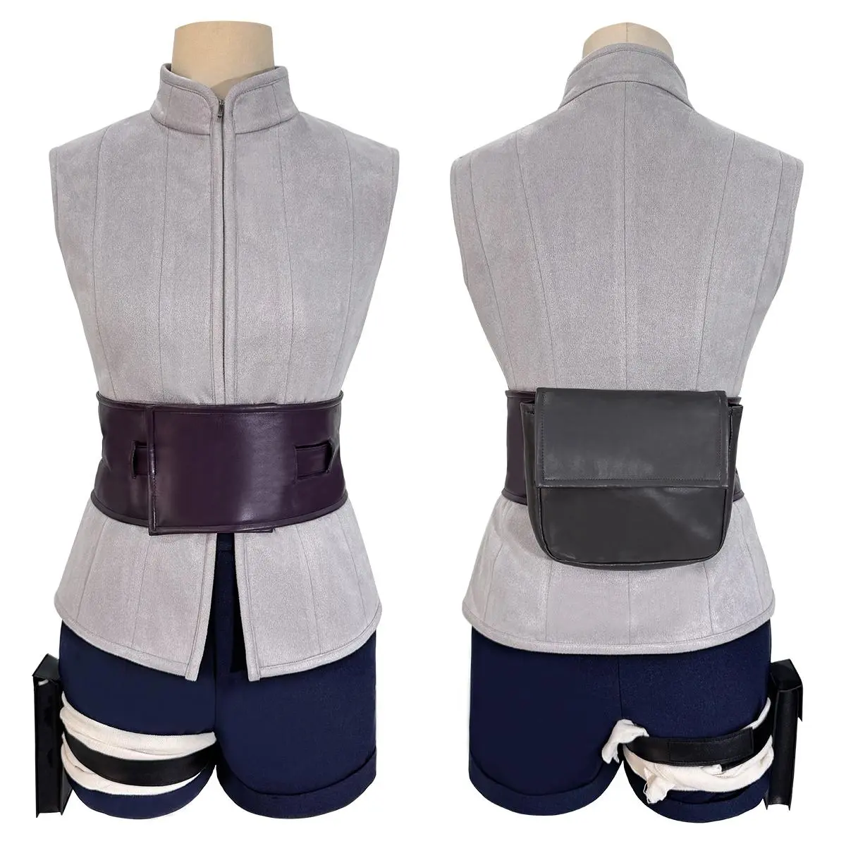 HOLOUN Anime Hyuga Hinata Cosplay Costume Wig Top Shorts Waist Bag Christmas Gift