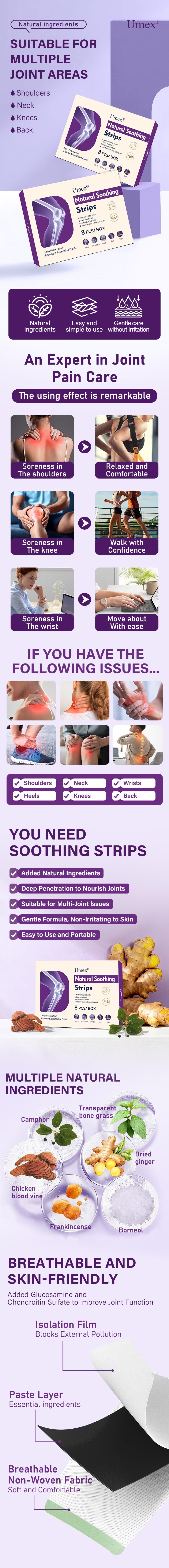 【BUY 1, GET 1 FREE】Umex 1 Soothing Joint Patches – Long-Lasting Relief for Arthritis, Knee & Shoulder Pain | Ideal for Seniors, Athletes & Office Workers