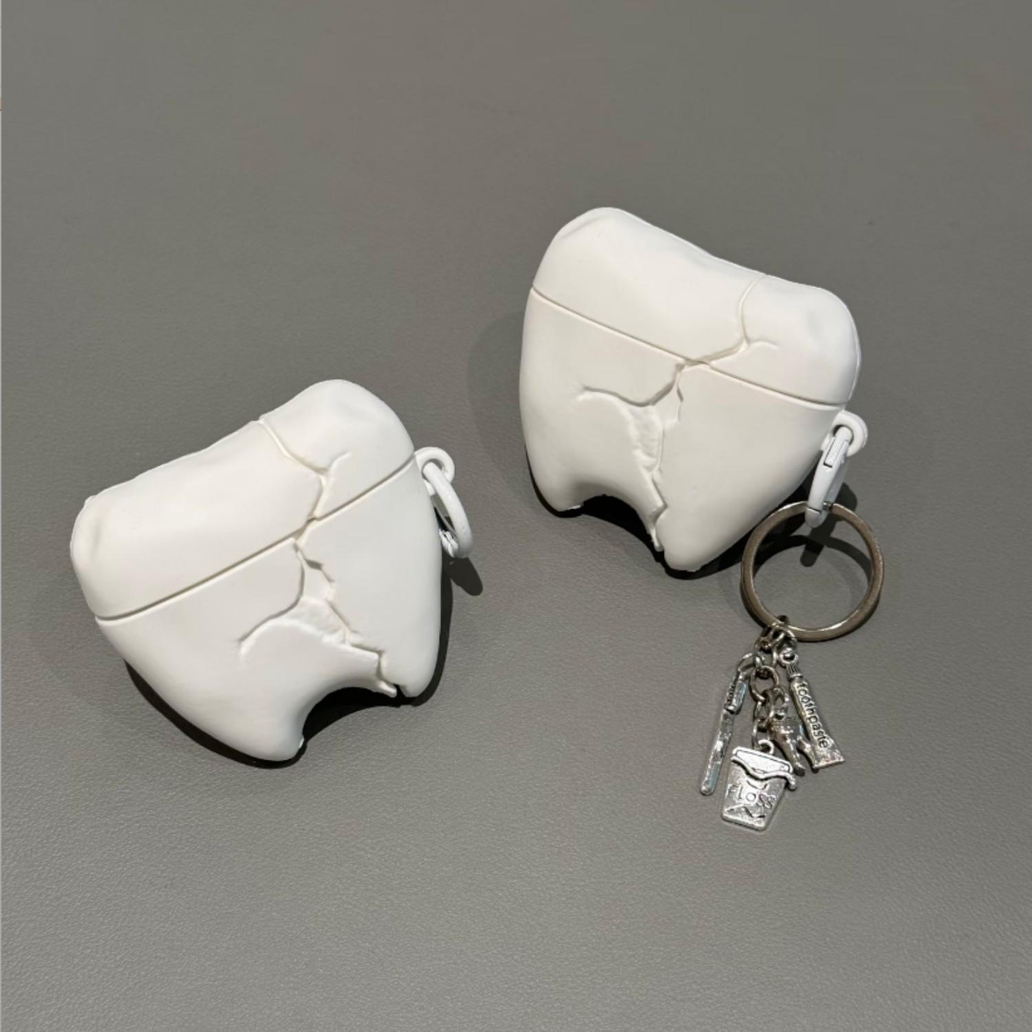 Bluetooth-compatible Earphone Case for AirPods 4, Pro2/pro3, Broken Tooth Design, Compatible with Air 1/2/3/4, Pro/pro2/pro3, Protective Cover