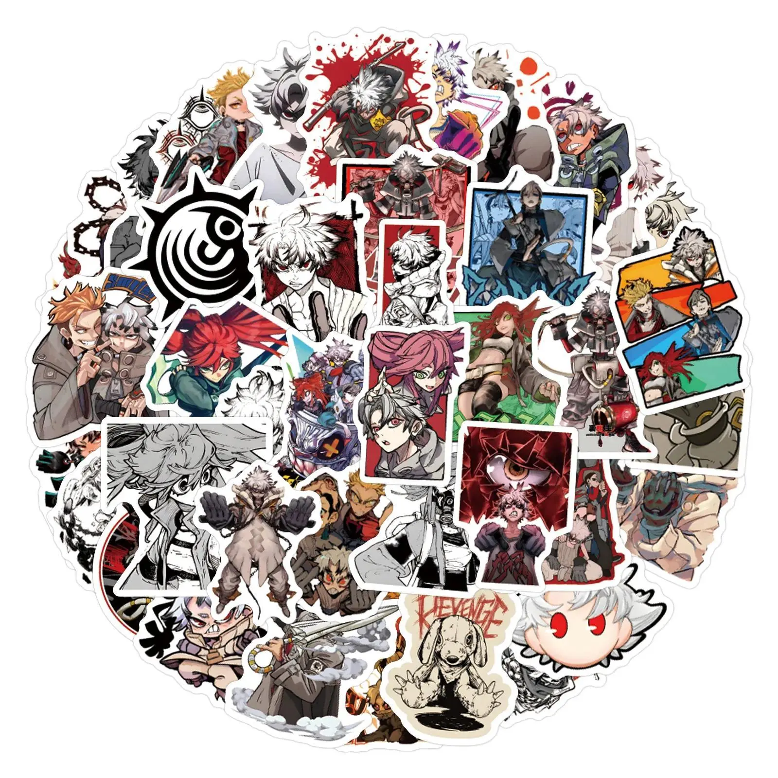 2026 hot item 60PCS Japanese Game GACHIAKUTA Graffiti Stickers Luggage Laptop Skateboard Waterproof Decorative Stickers Popular stickers
