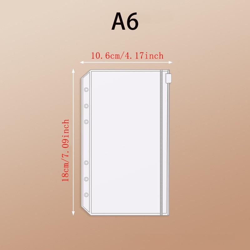 5 PVC Transparent Bags, A6 Notebook Organizer, A5 Zipper Pouch, Document Bag, Budget Book, Business Card Holder, A4 Binder Sleeve