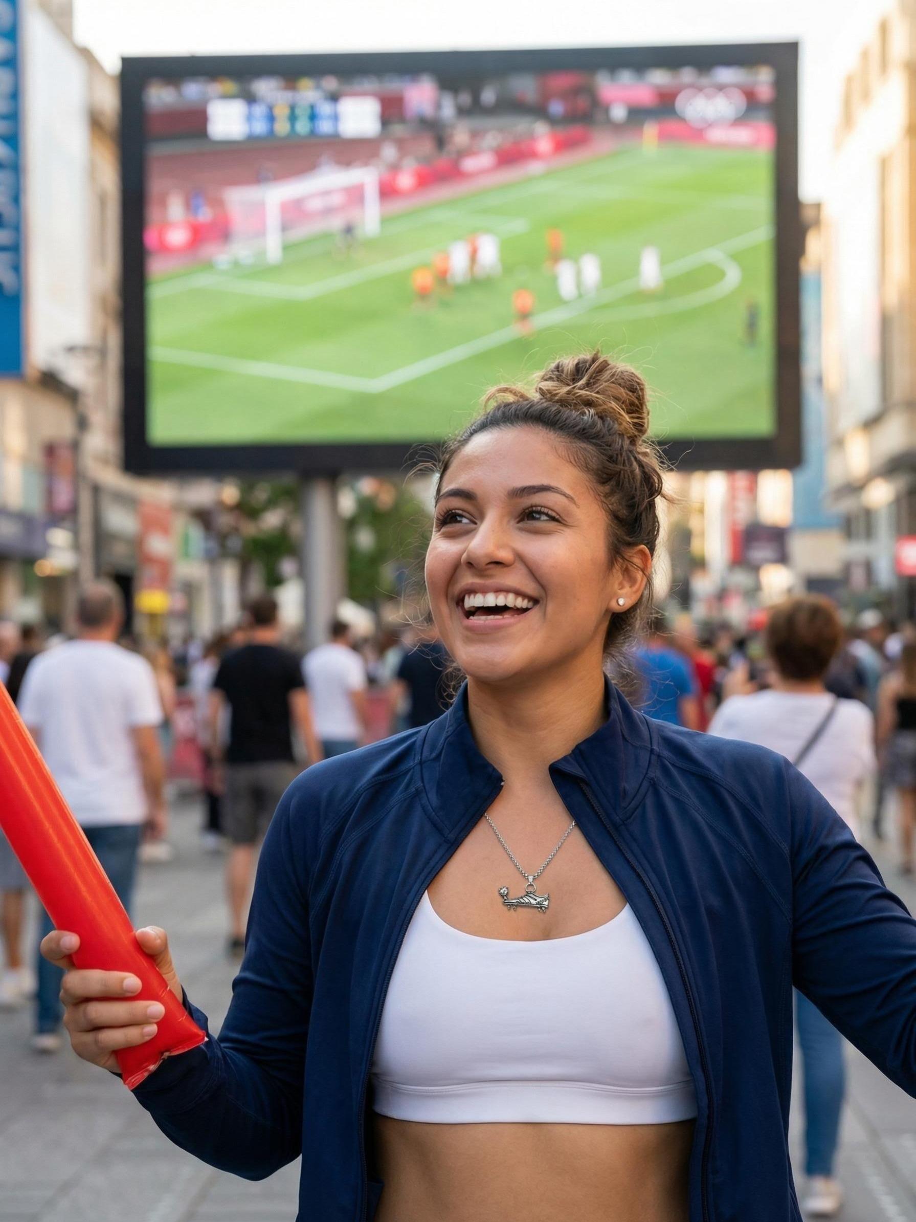 Unisex Stainless Steel Football Necklace, Punk Hip Hop Street Style Pendant, Fashionable Soccer Fan Jewelry, Unique Gift Idea
